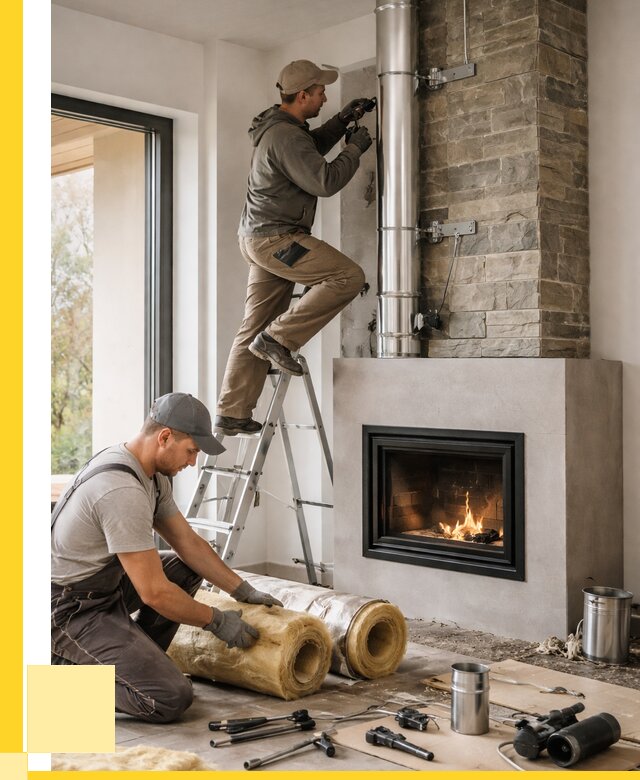 Монтаж дымоходов для каминов в Перми от 16067 р. ЭриданПрм