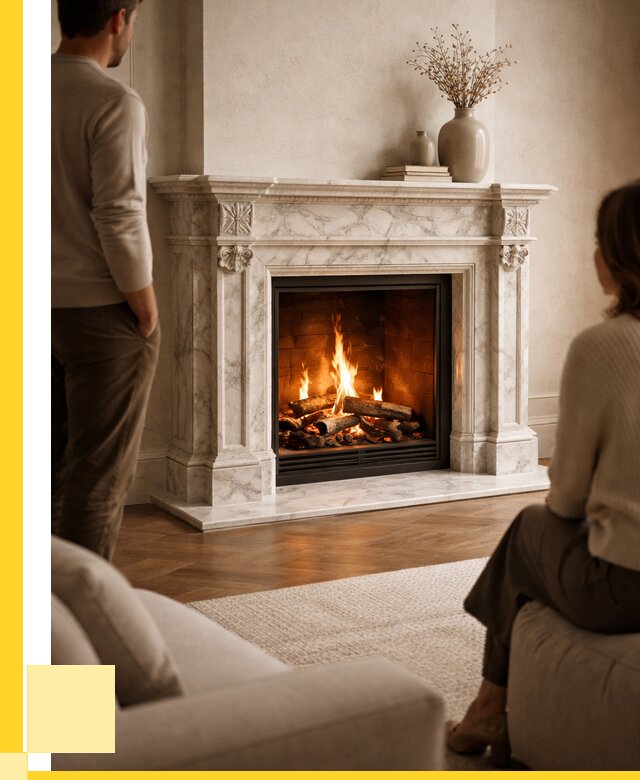 Мраморные камины под ключ в Перми от 267775 р. | ЭриданПрм