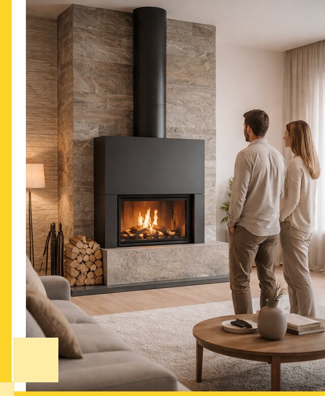 Закрытые камины под ключ в Перми от 128532 р., ЭриданПрм