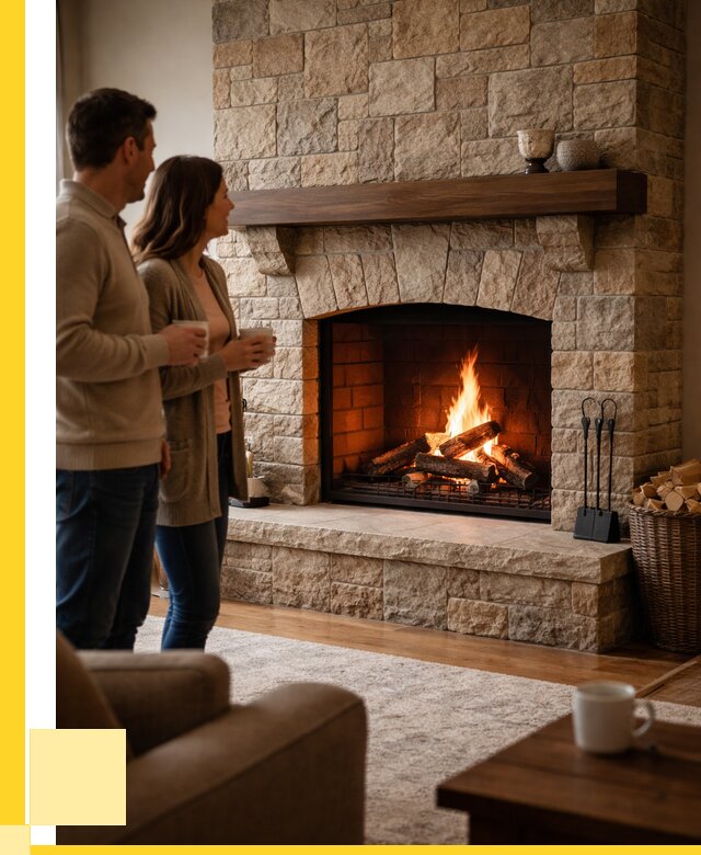 Каменные камины на заказ в Перми от 192798 р. | ЭриданПрм