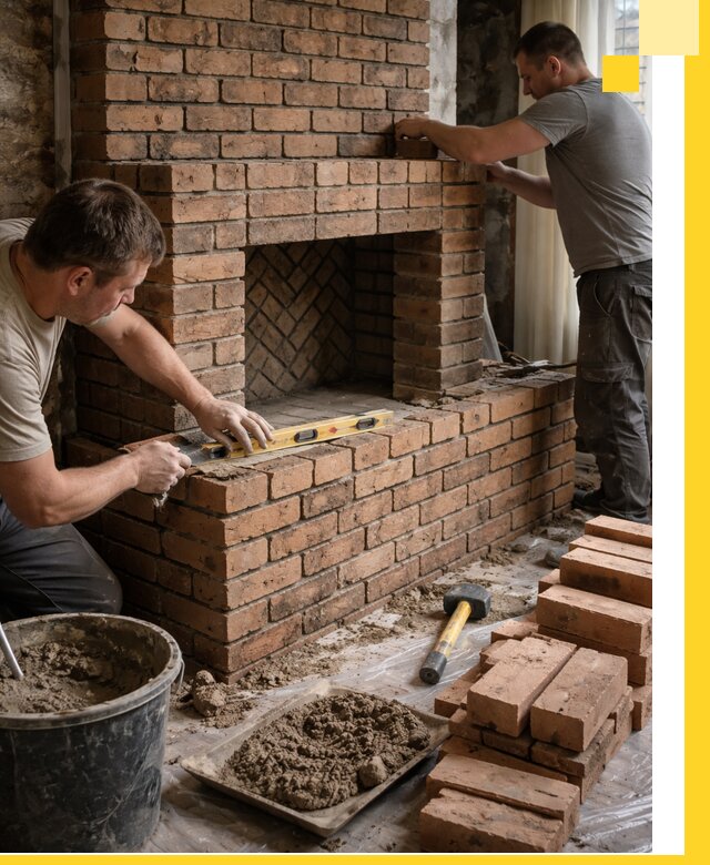 Изготовление и установка кирпичных каминов в Перми