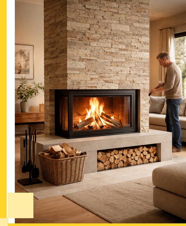 Дровяной камин под ключ в Перми от 214220 р. | ЭриданПрм