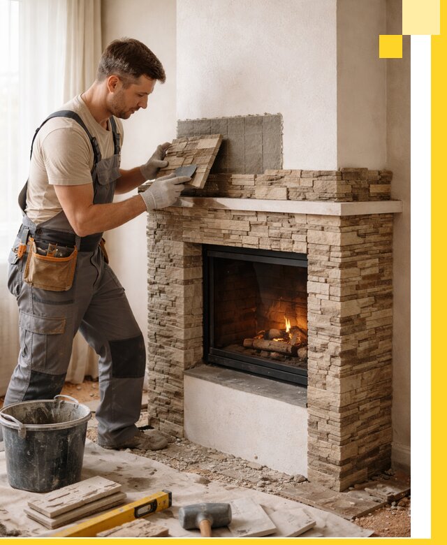 Изготовление и монтаж каминов для дома под ключ в Перми