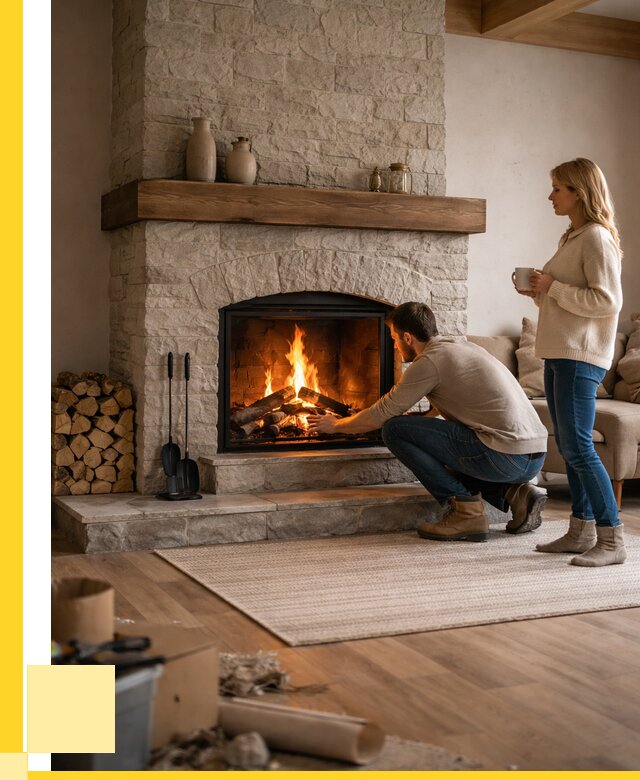 Камины для загородного дома в Перми от 374885 р., ЭриданПрм