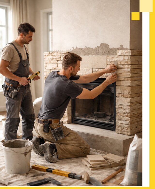 Установка и монтаж каминов для загородного дома в Перми