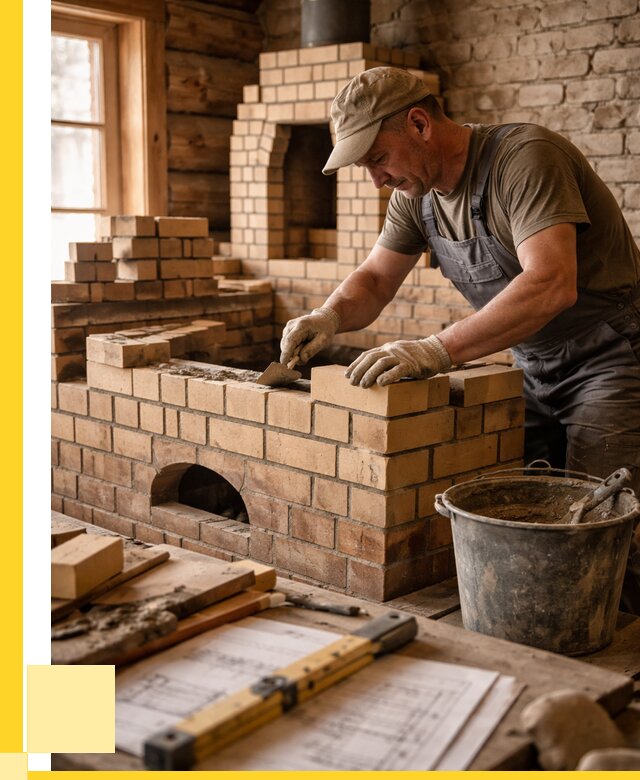 Кладка печей из кирпича в Перми цены от 32133 р. - ЭриданПрм