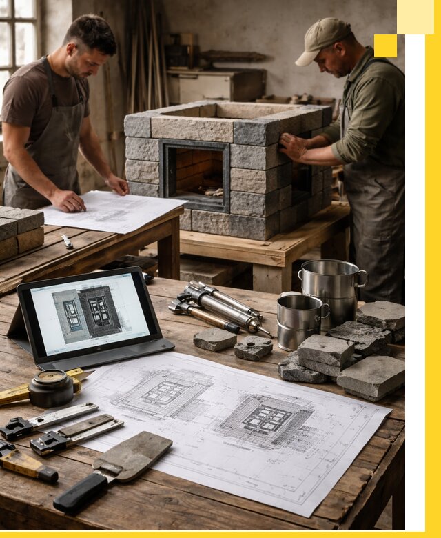 Разработка проектов печей с согласованием и монтажом в Перми