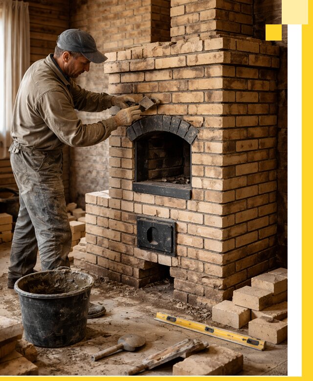 Кирпичные печи под ключ в Перми: проектирование и кладка