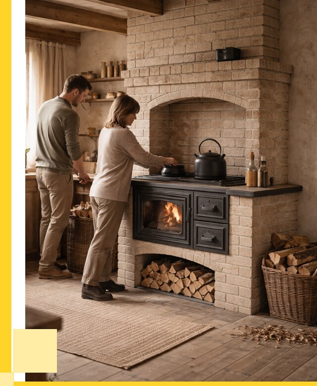 Печи с плитой в Перми от 48200 р. | ЭриданПрм — кирпичная печь