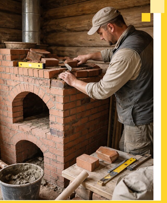 Изготовление и установка русских печей в Перми под ключ