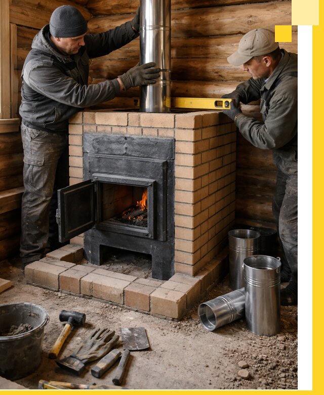 Проектирование, изготовление и установка банных печей в Перми