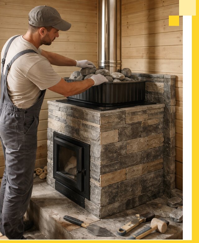 Печи для парной в Перми, производство, монтаж и обслуживание