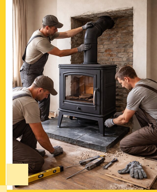 Монтаж печи камина в частном доме в Перми от 26778 р. | ЭриданПрм