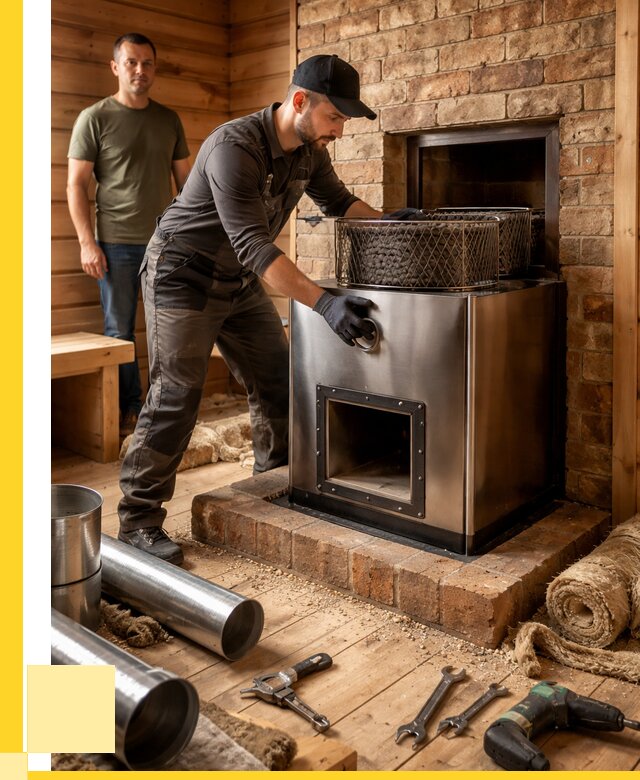 Монтаж банных печей под ключ в Перми от 19280 р., ЭриданПрм