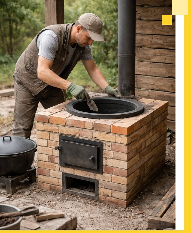 Изготовление и установка печей для казана в Перми под ключ