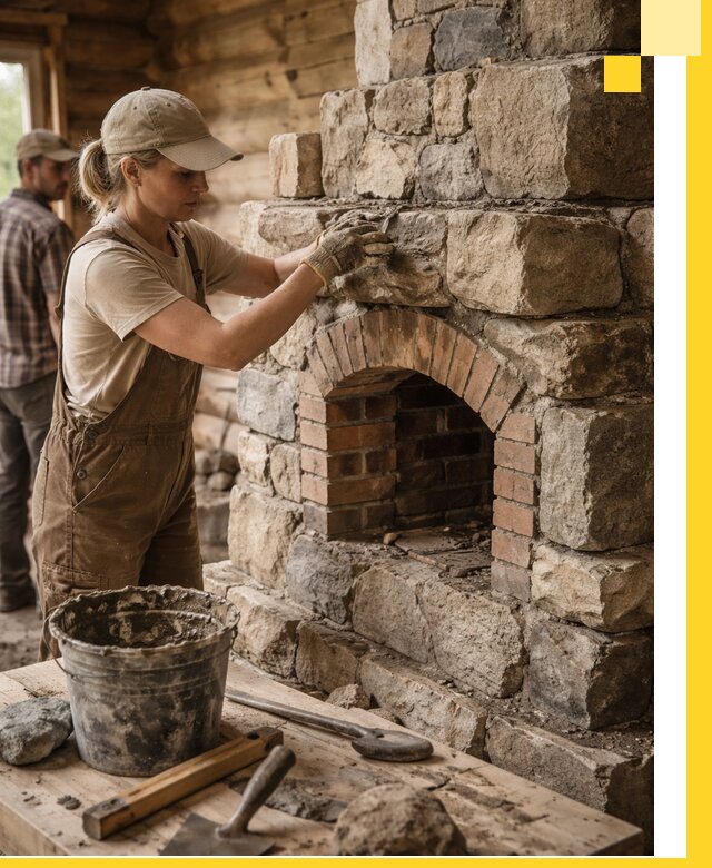 Каменные печи на заказ и монтаж в Перми, долговечные решения