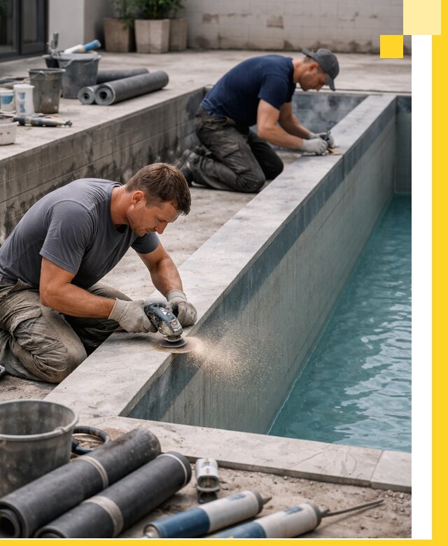 Профессиональный ремонт бассейнов под ключ в Перми