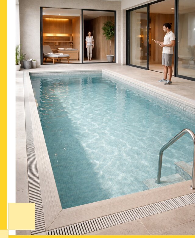 Отделка бассейна пленкой ПВХ в Перми от 3749 р. - ЭриданПрм