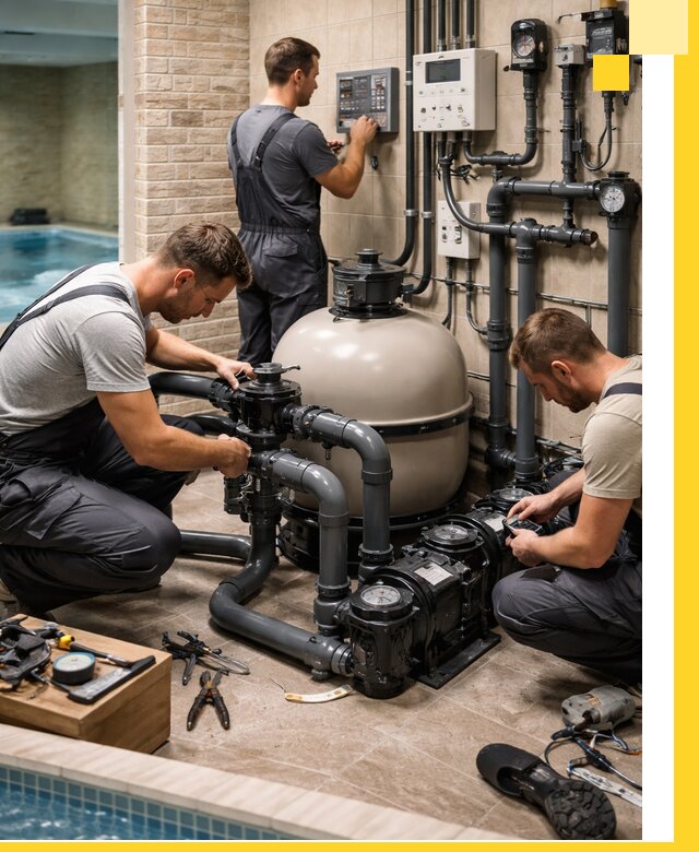 Комплексное оборудование для бассейнов под ключ в Перми