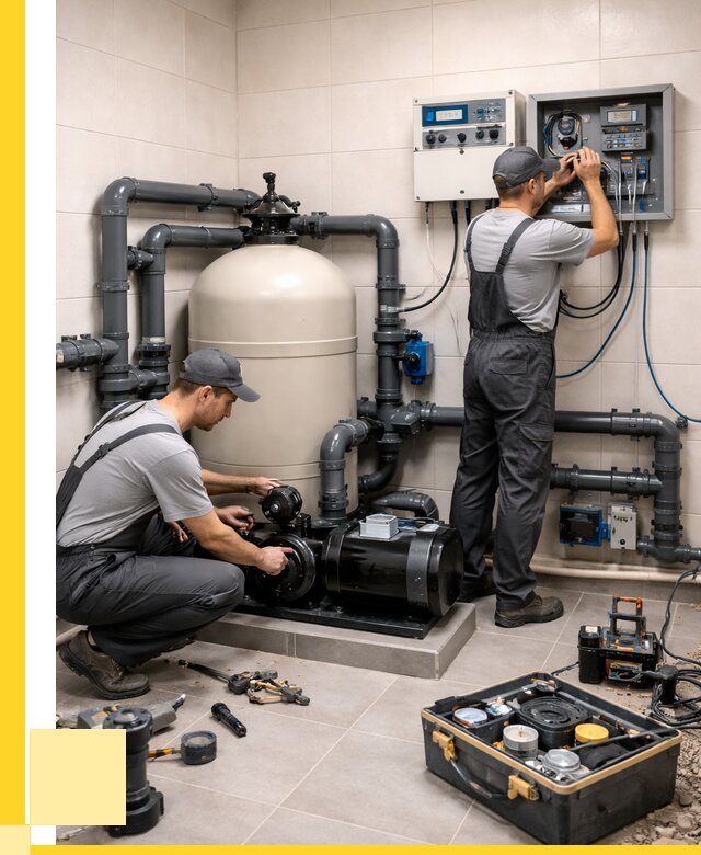 Монтаж оборудования для бассейнов в Перми от 42844 р. | ЭриданПрм