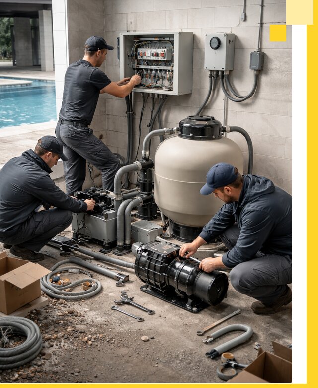 Профессиональный монтаж оборудования для бассейнов в Перми