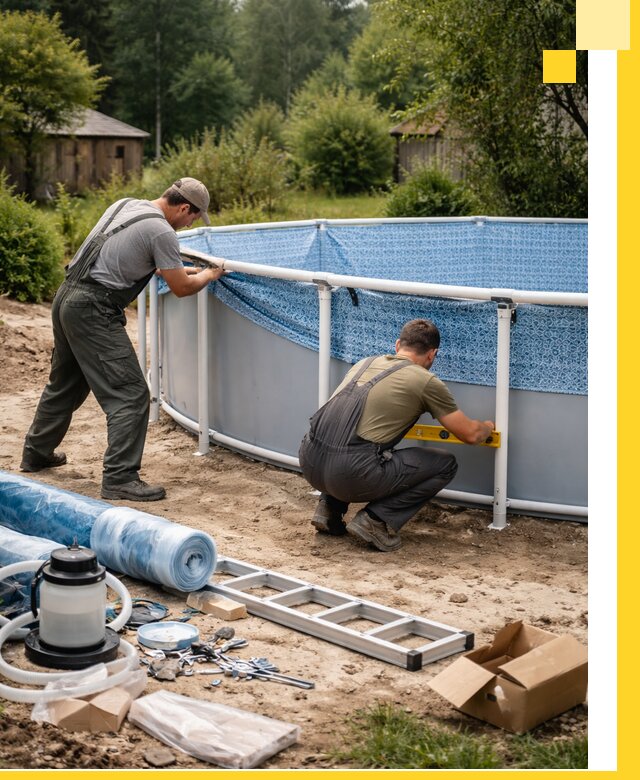 Установка и монтаж каркасных бассейнов в Перми под ключ