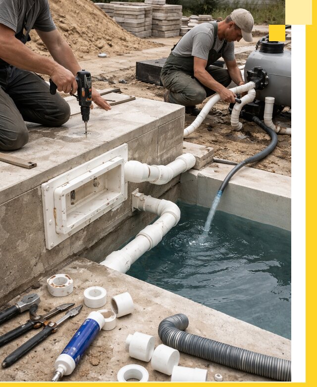 Строительство скиммерных бассейнов под ключ в Перми