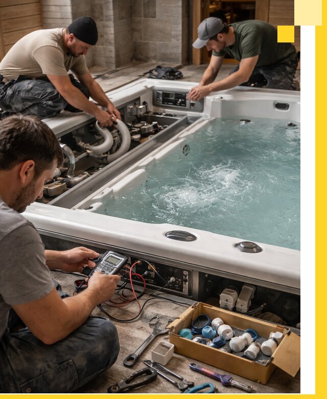 Гидромассажные бассейны под ключ в Перми, дизайн и монтаж