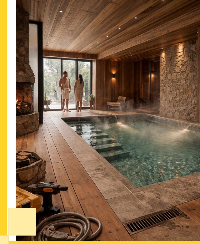 Проекты бань с бассейном под ключ в Перми от 80333 р., ЭриданПрм