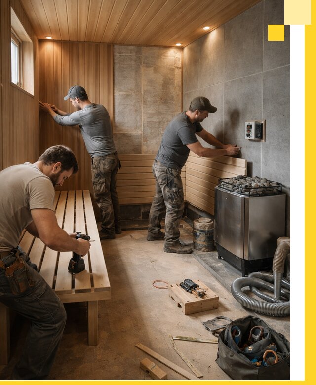 Сауны под ключ в Перми, проектирование, строительство, отделка