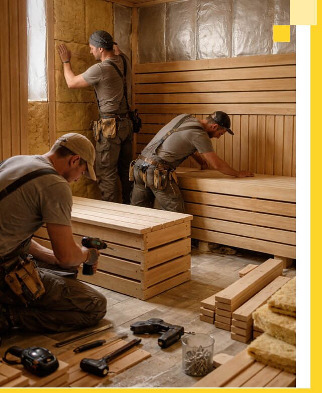 Профессиональное строительство саун под ключ в Перми