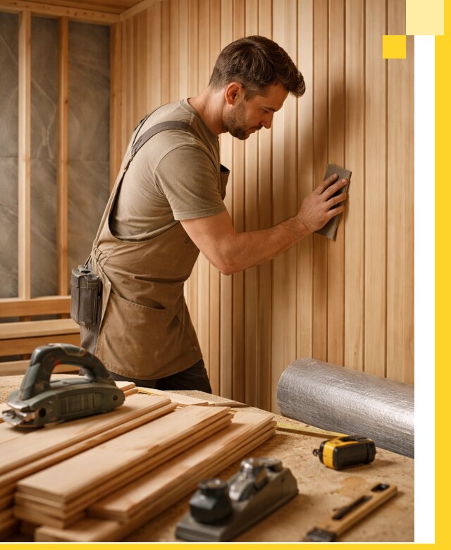 Профессиональная отделка саун и парных под ключ в Перми