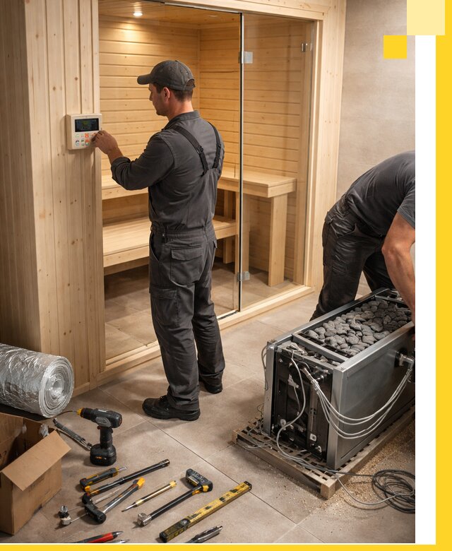 Поставка, установка и монтаж электрических саун в Перми