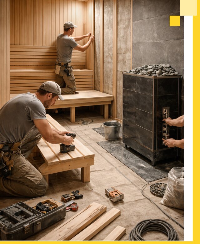 Дизайн и строительство интерьерных саун под ключ в Перми