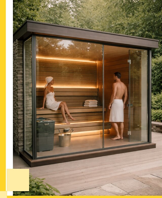 Сауна стеклянная и двери для сауны в Перми от 267775 р. | ЭриданПрм