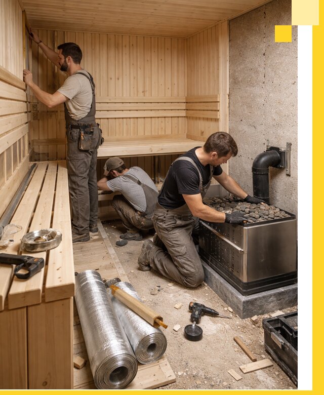 Индивидуальные сауны на заказ в Перми под ключ, проект и монтаж