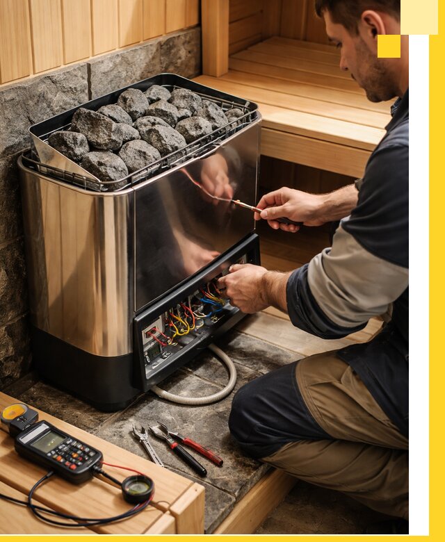 Продажа и установка электрокаменок для саун в Перми