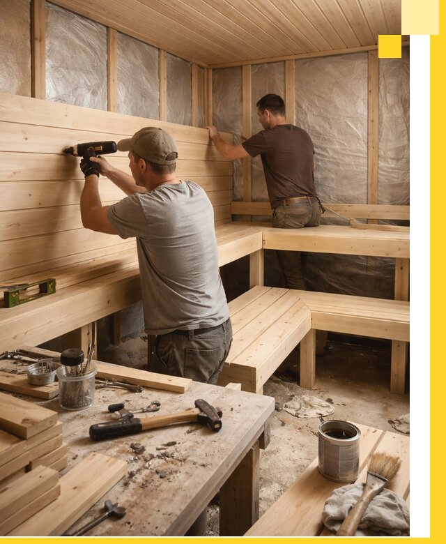 Профессиональная отделка бань и саун под ключ в Перми