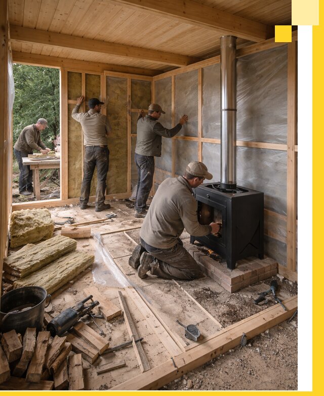 Профессиональный монтаж бань под ключ в Перми для дома