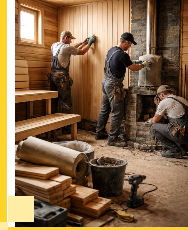 Ремонт бань под ключ в Перми от 48200 р. | ЭриданПрм