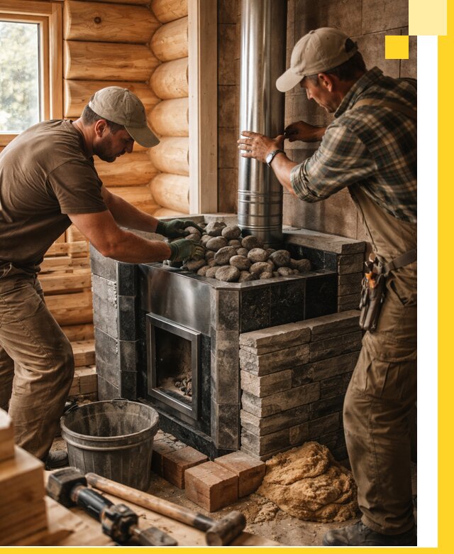 Строительство и отделка русских бань под ключ в Перми