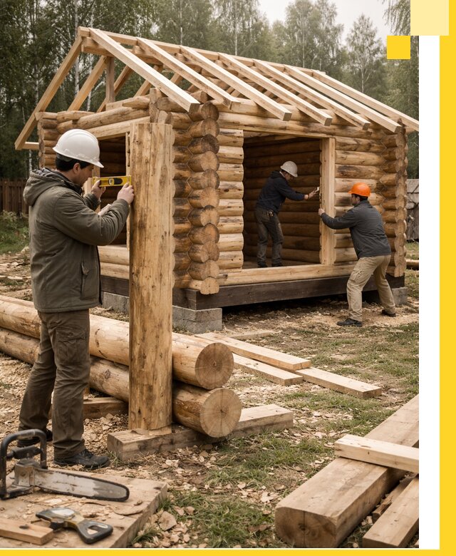 Строительство бань для дачи под ключ в Перми с доставкой и монтажом