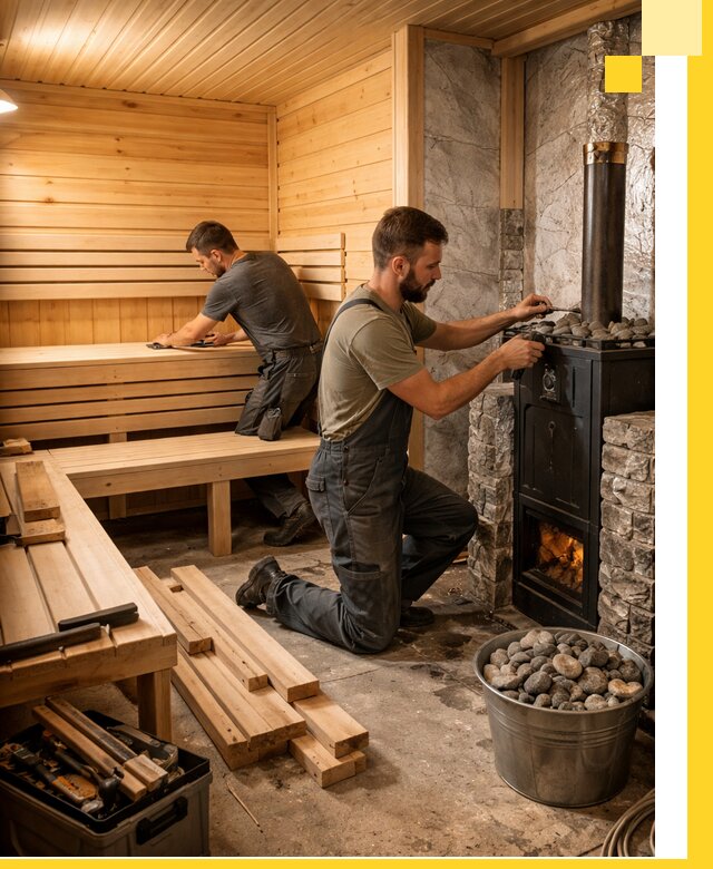 Дизайн и строительство интерьеров бань под ключ в Перми