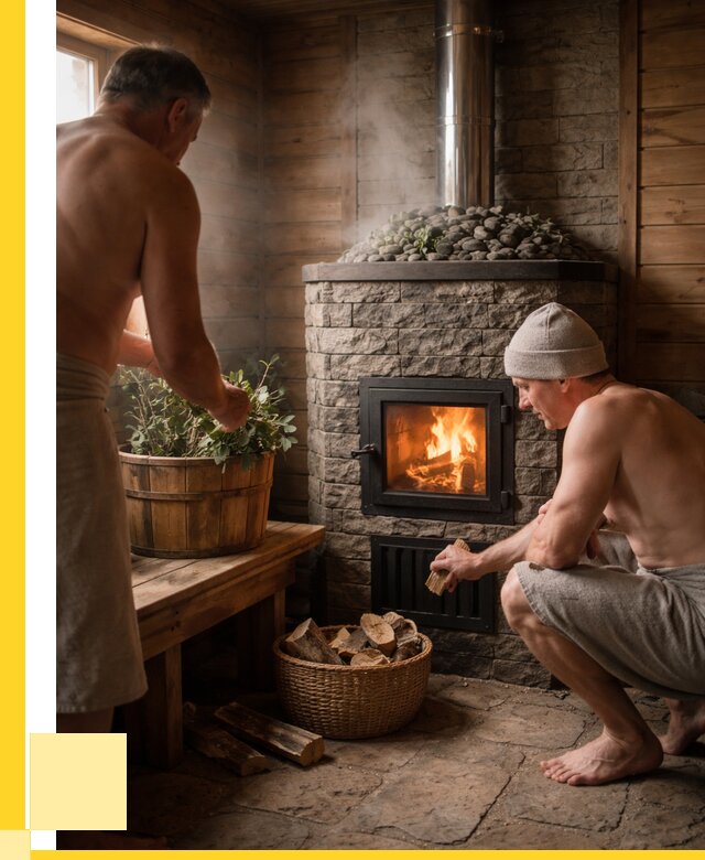 Банные печи под ключ в Перми от 48200 р. | ЭриданПрм кирпичная