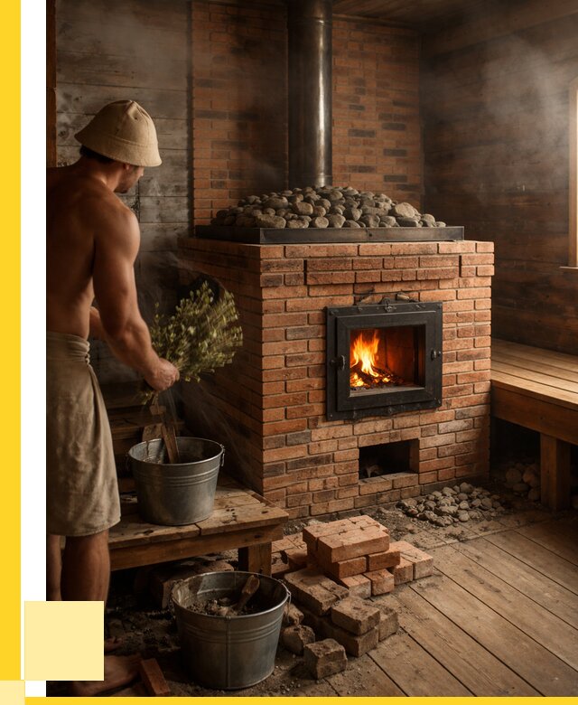 Кирпичные банные печи в Перми от 96399 р. | ЭриданПрм