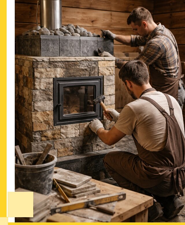 Облицовка банной печи в Перми от 16067 р. | ЭриданПрм