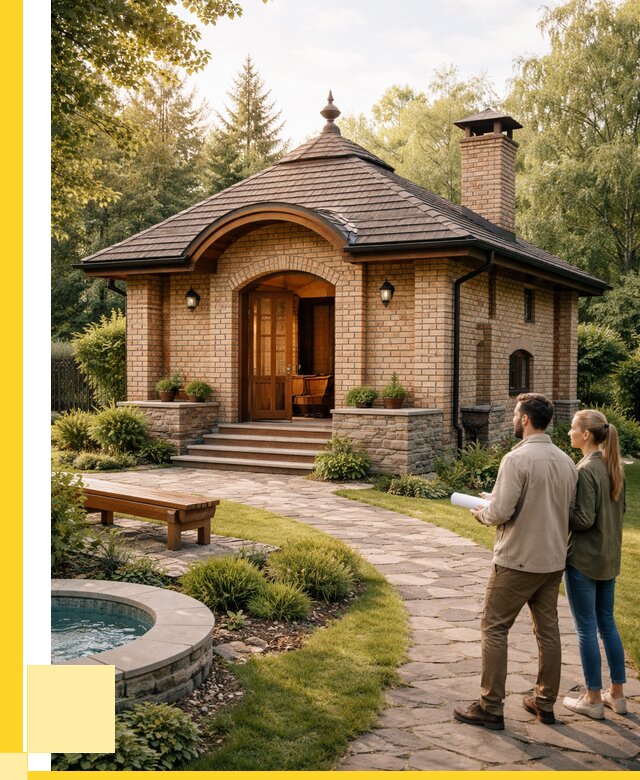 Проект кирпичной бани в Перми от 32133 р. | ЭриданПрм