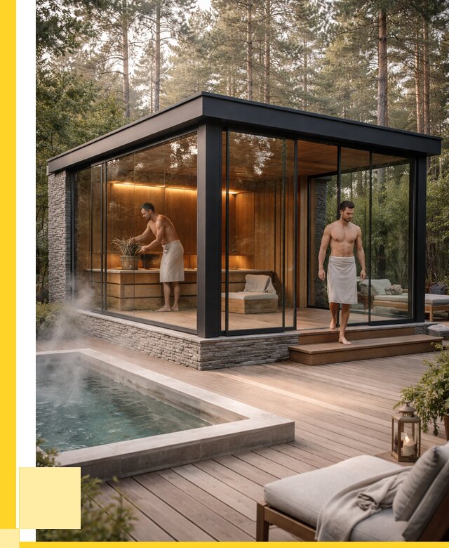 Стеклянные бани и двери в Перми от 481995 р. | ЭриданПрм