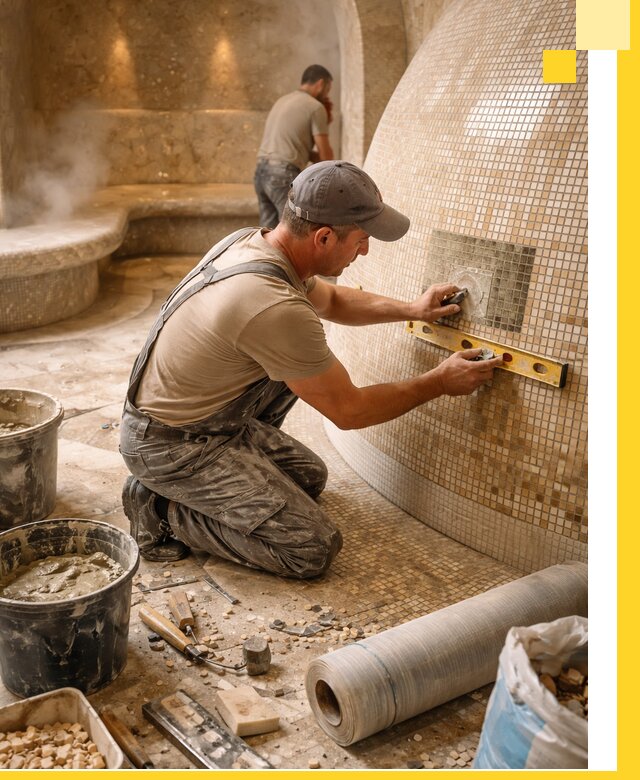 Хамам под ключ в Перми: проектирование, строительство, отделка