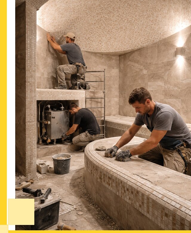 Монтаж хамамов под ключ в Перми от 267775 р. ЭриданПрм